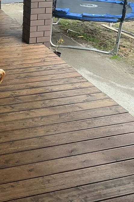 Скрытый способ крепления террасной доски на крепеж Змейка