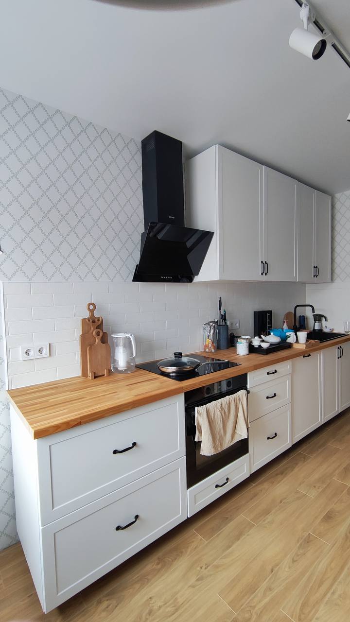 Готовая столешница из мебельного щита, сделанная своими руками